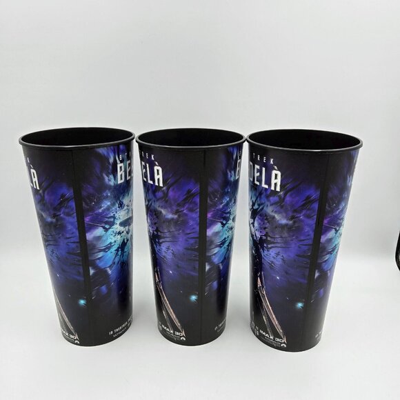 Star Trek Beyond U.S.S Franklin And Swarm Ship Toppers Movie Theater Promo Cups - Picture 6 of 16